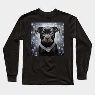 Black Pit Bull Long Sleeve T-Shirt